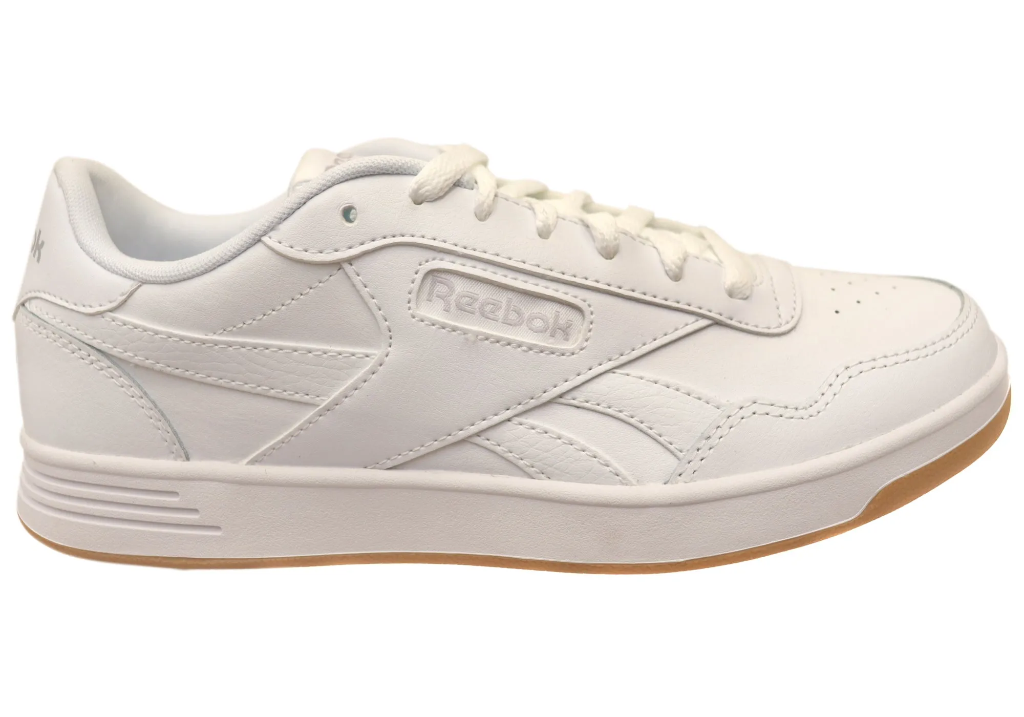 Reebok Court Advance Mens Comfortable Lace Up Leather Sneakers Well Built