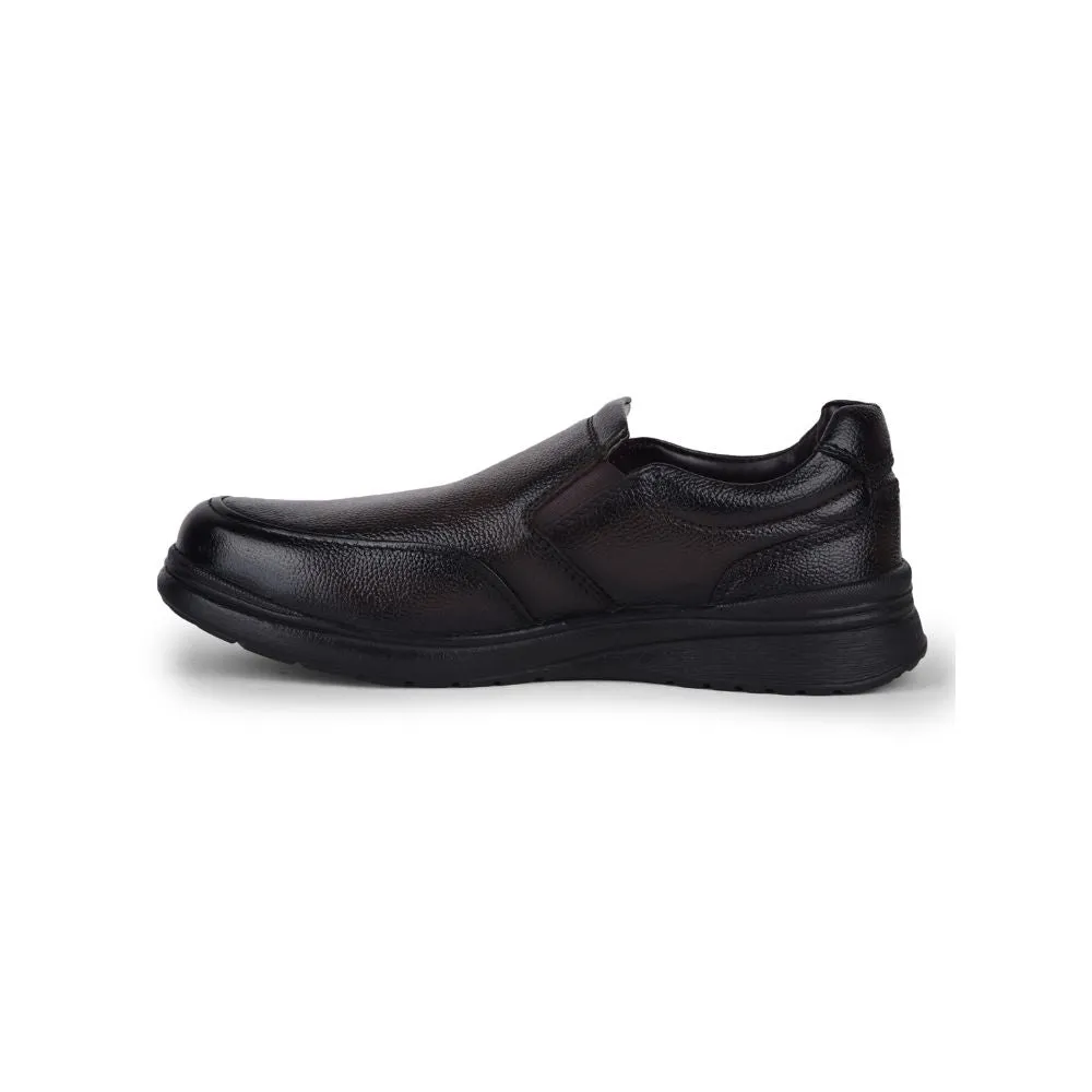 Spring step Fortune Brown Formal Non Lacing Shoes For Men DEOX-1E By Liberty