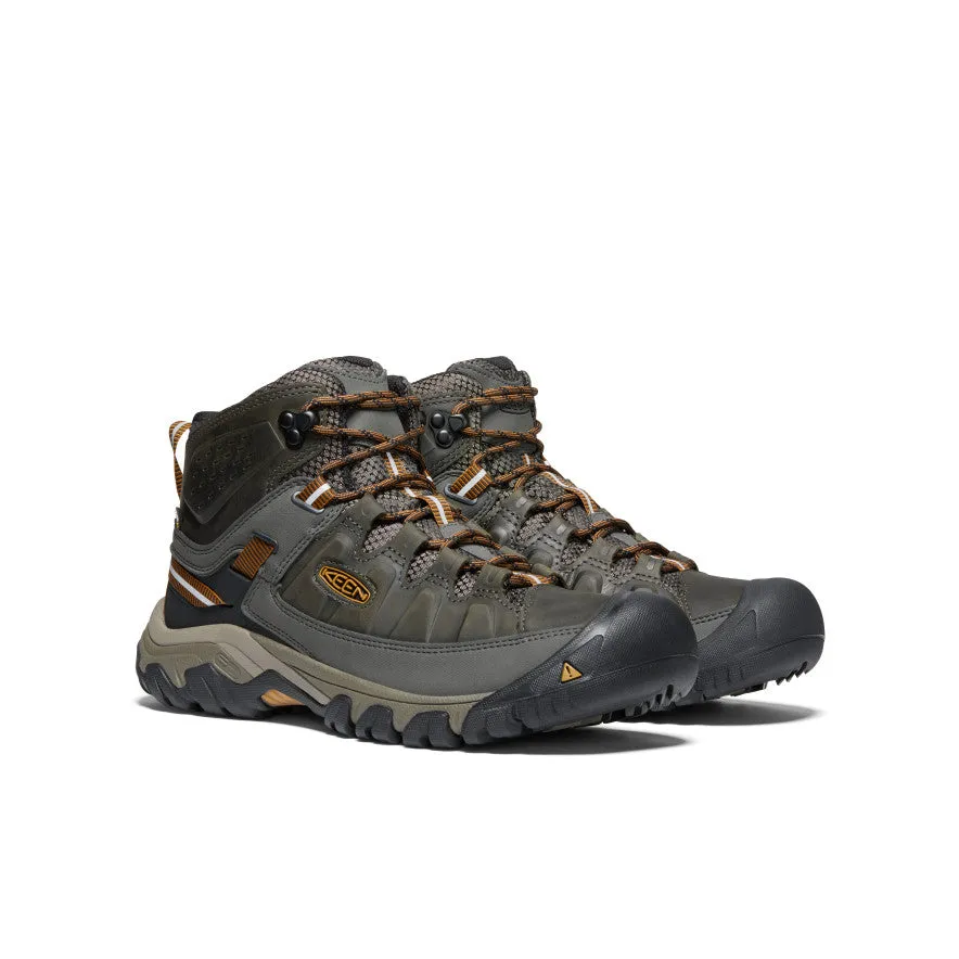 Mind Ease Men's Targhee III Waterproof Mid  |  Black Olive/Golden Brown