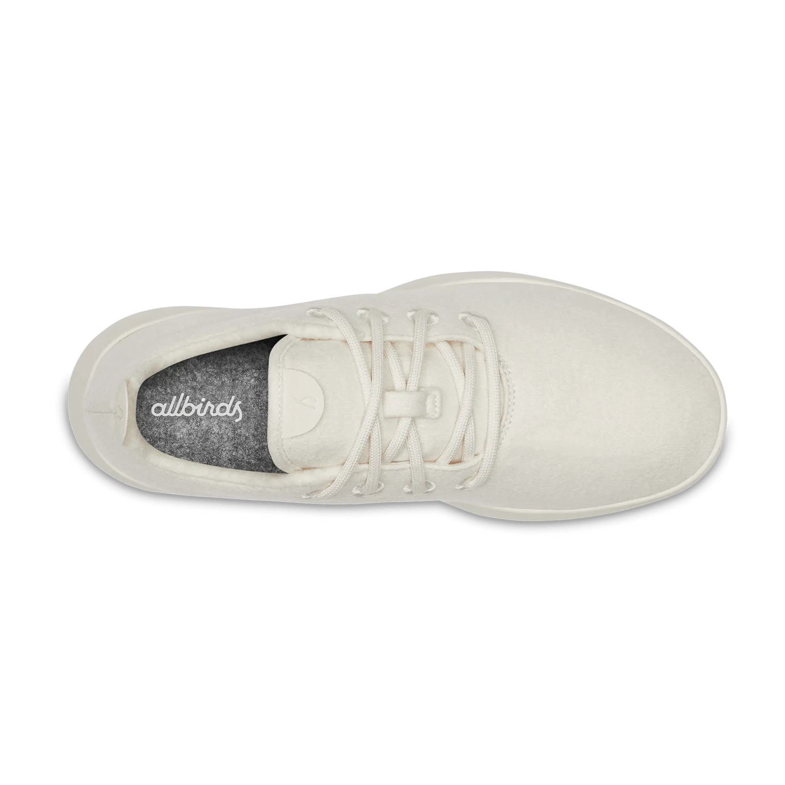 Sustainable Material Blend Tension Balanced Upper Women's Wool Runner - Natural White (Cream Sole)