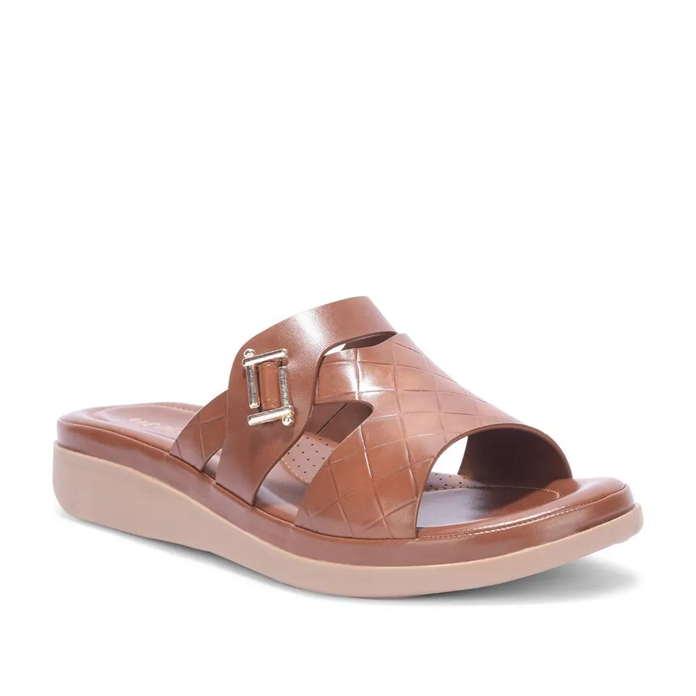 Senorita By Liberty Women JD-12 Brown Casual Slippers Mom Fit