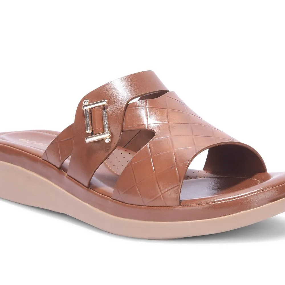 Stone Glam Waterproof Travel Light Senorita By Liberty Women JD-12 Brown Casual Slippers