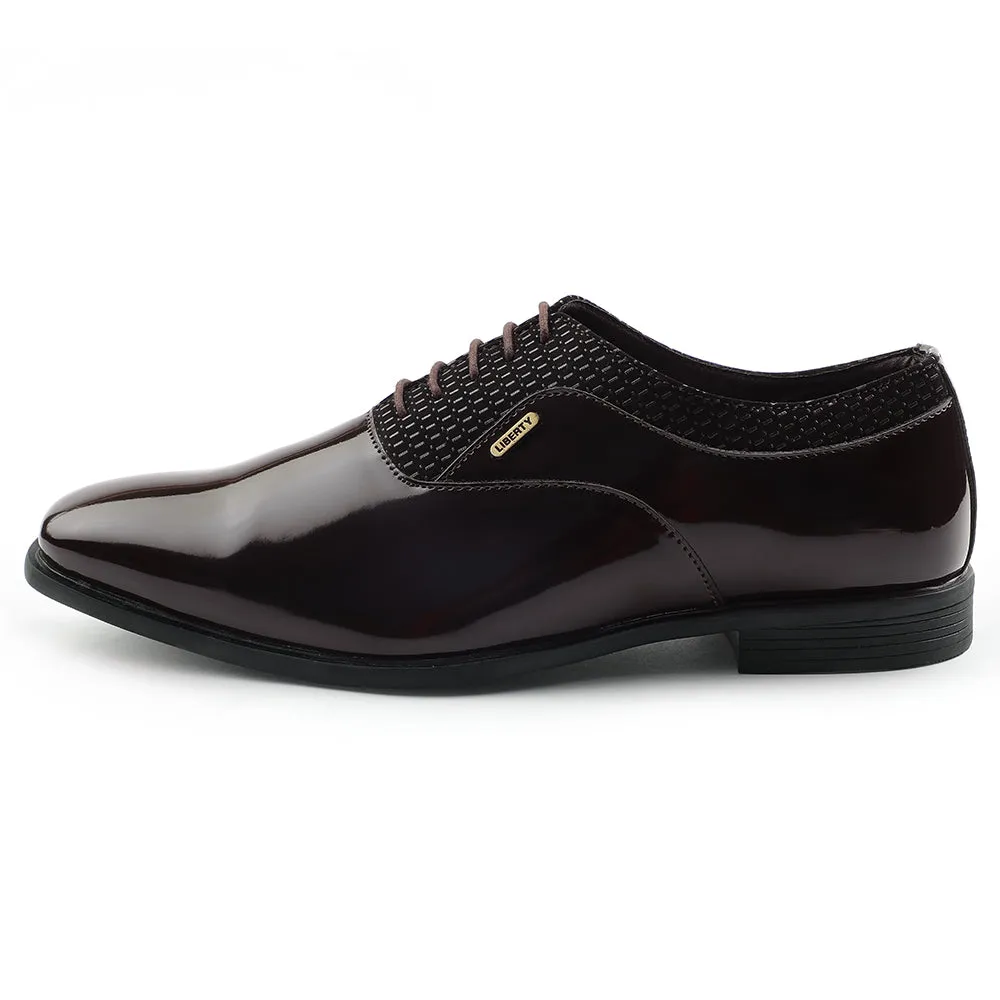 Winter Heat Prestige Circle Fortune Brown Formal Lacing Oxford Shoes For Mens A998-07 By Liberty