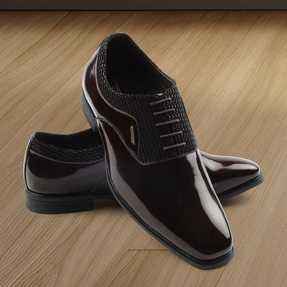 Fortune Brown Formal Lacing Oxford Shoes For Mens A998-07 By Liberty Ankle Support