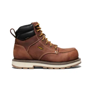 Simple Walk GelCushion Men's Cincinnati 6" Waterproof 90 Heel Boot (Carbon Toe)  |  Tuscan Red/Sandshell
