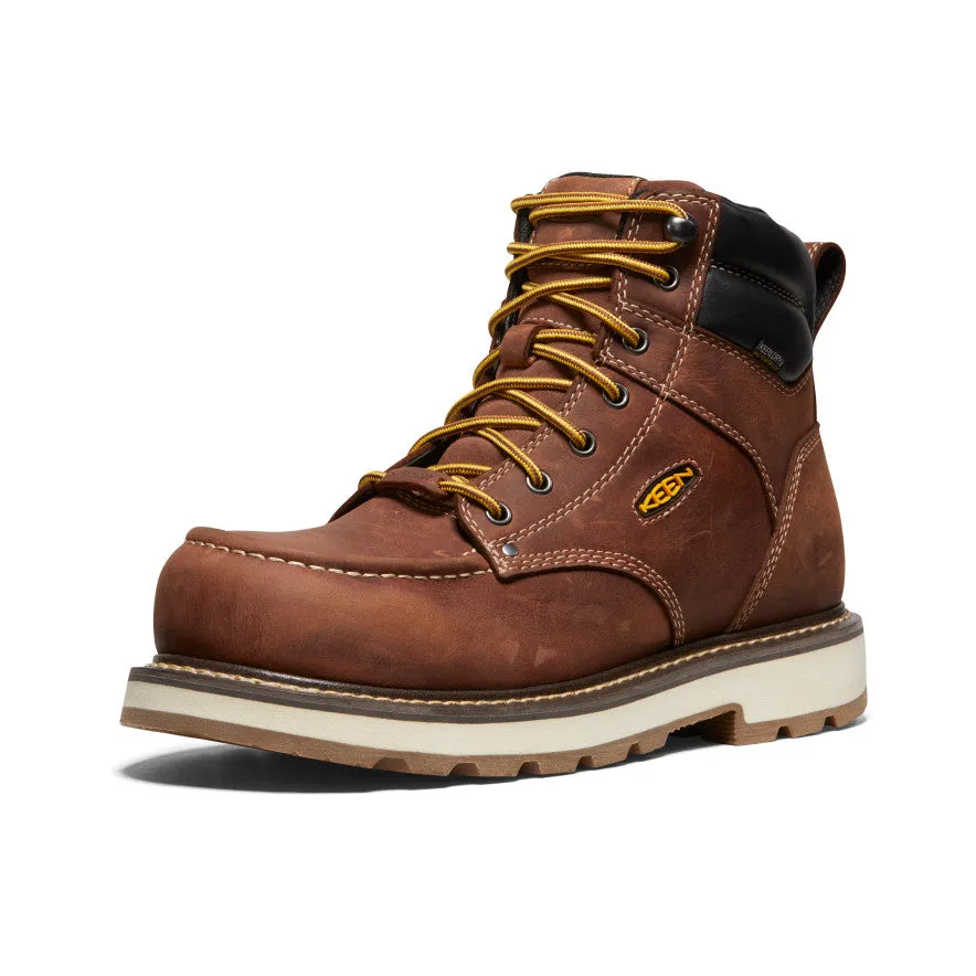Light Fit Sandals High Quality Men's Cincinnati 6" Waterproof 90 Heel Boot (Carbon Toe)  |  Tuscan Red/Sandshell
