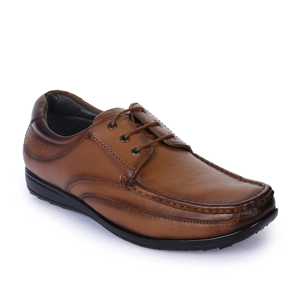 Healers Formal (Tan) Lace-Up Shoes For Men FL-1414 By Liberty Refined Finish