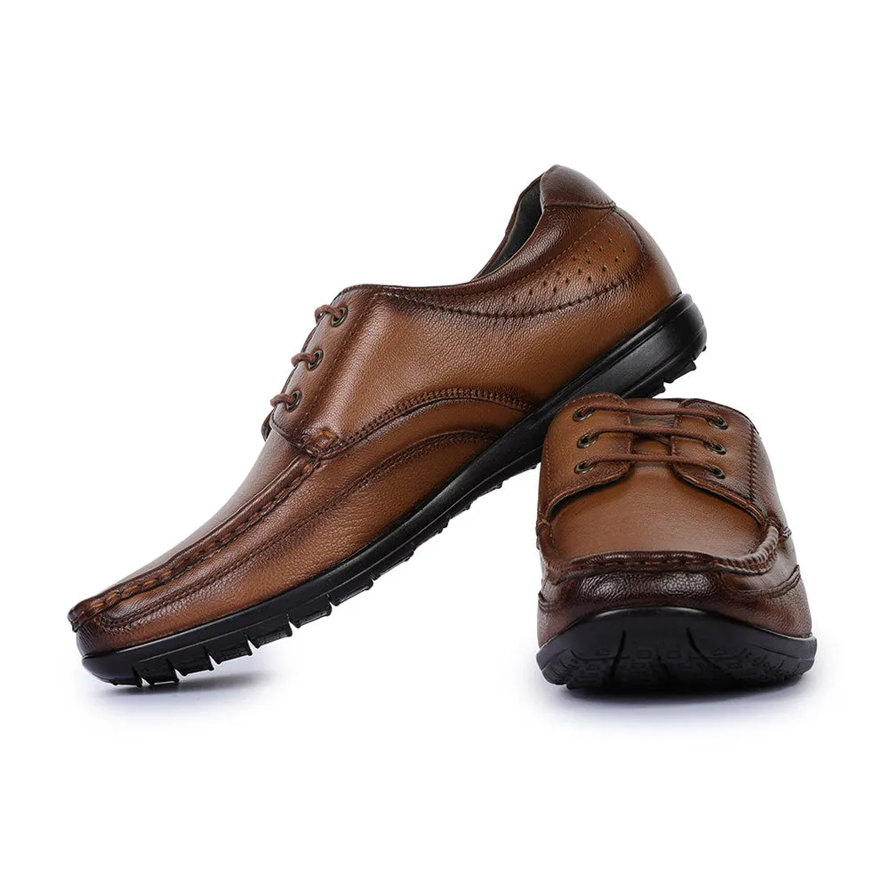 Quiet Class Skill Work Healers Formal (Tan) Lace-Up Shoes For Men FL-1414 By Liberty