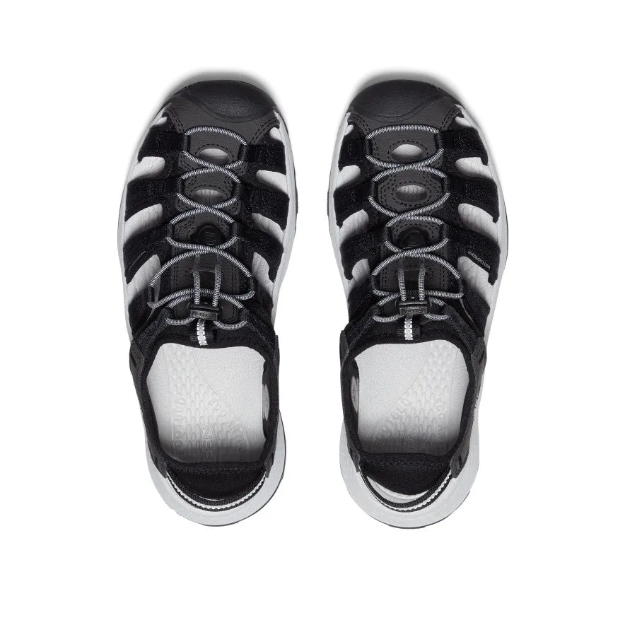 Women's Astoria West Sandal  |  Black/Grey Sturdy sole