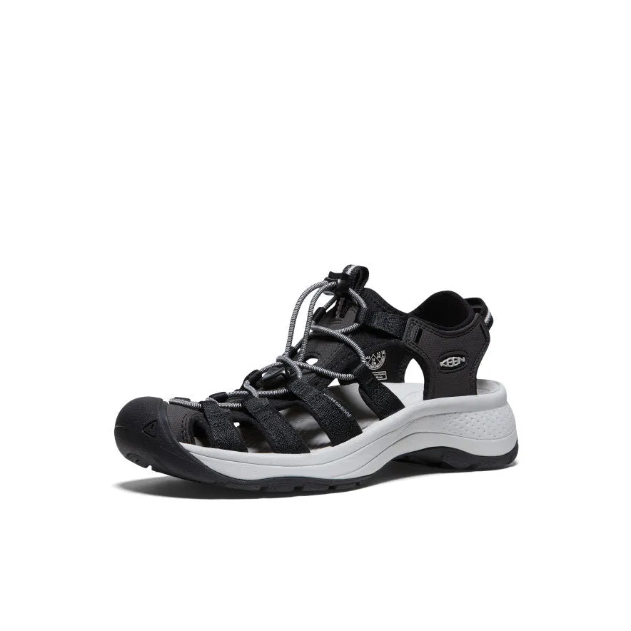 Women's Astoria West Sandal  |  Black/Grey Soft ground