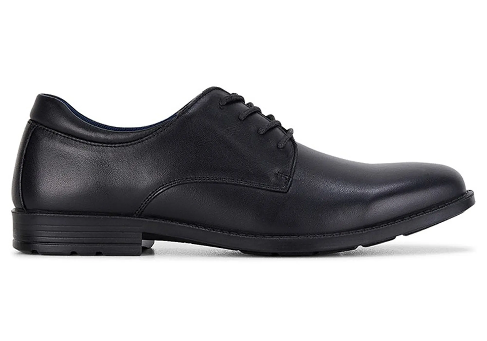 Trendy kids' styles Clarks Boston Senior Black Leather School Shoes F Width