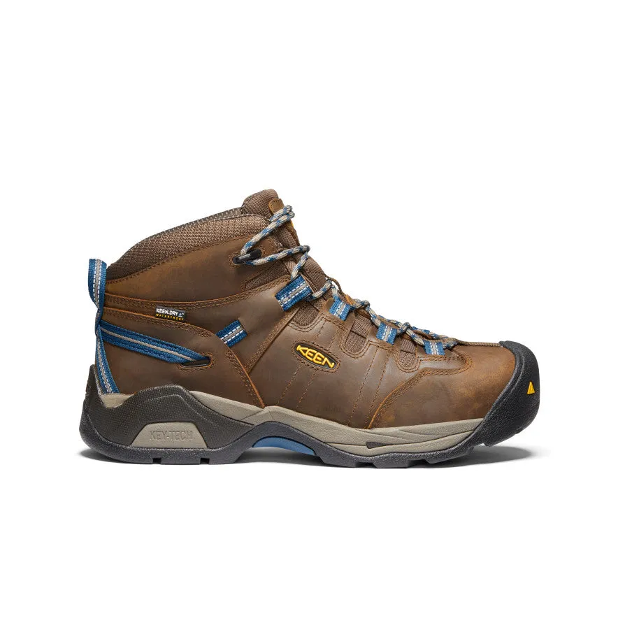 Men's Detroit XT Waterproof Boot (Steel Toe)  |  Cascade Brown/Orion Blue Strap