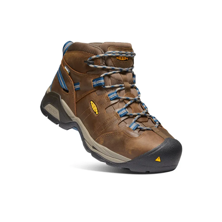 Men's Detroit XT Waterproof Boot (Steel Toe)  |  Cascade Brown/Orion Blue Soft Straps Non   Skid