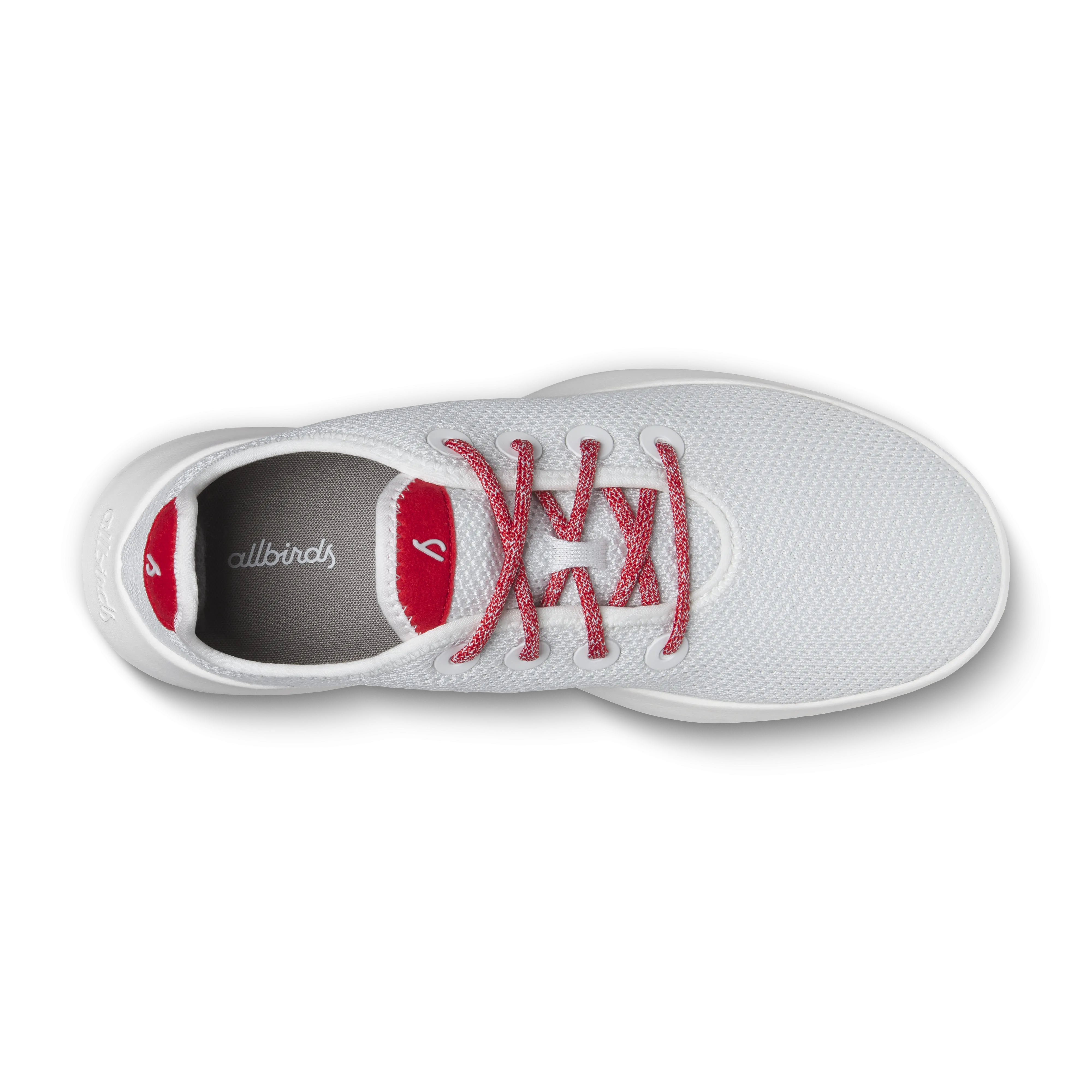 Soft Collar Padding Women's Tree Runner - Blizzard/Bold Red (Blizzard Sole)