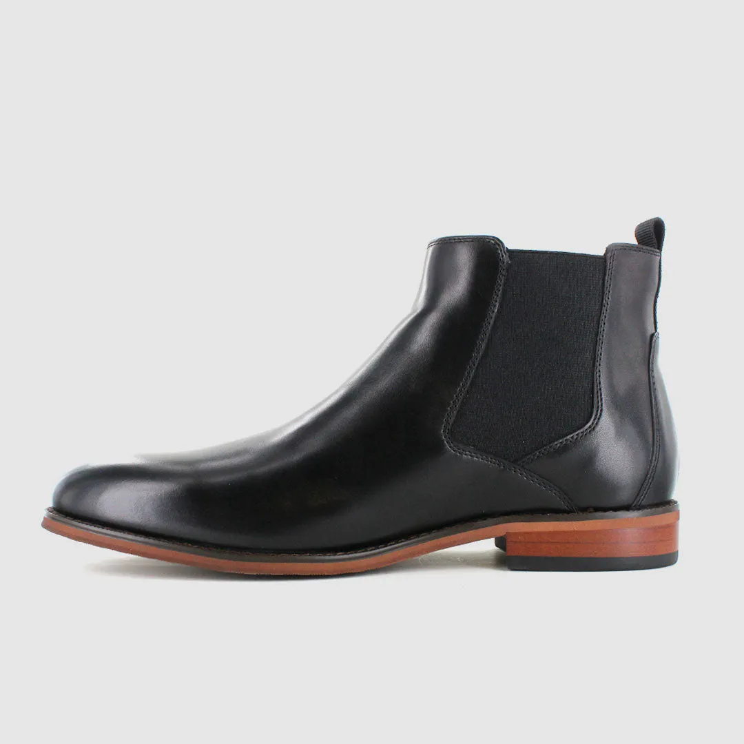 Noah Chelsea Boots Black Cloud-Like Feel Wedge Heel Light Comfort