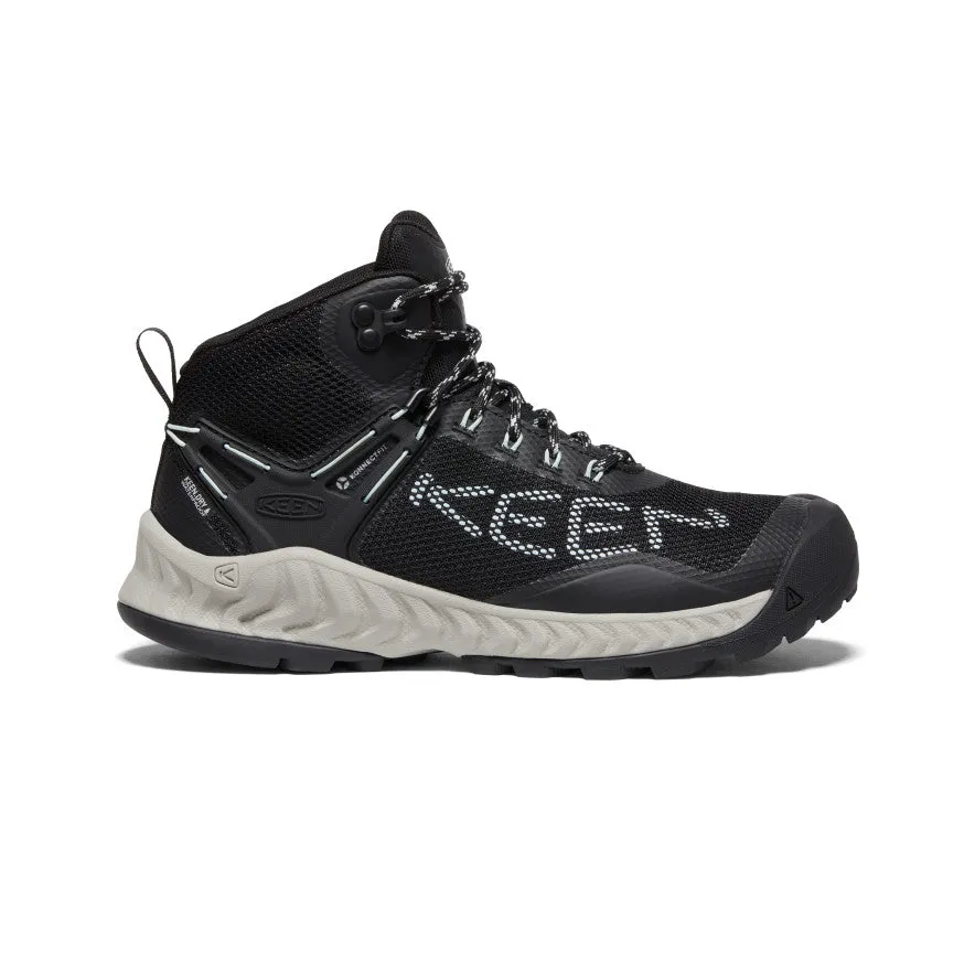 Women's NXIS EVO Waterproof Boot  |  Black/Blue Glass Game Edge Fit
