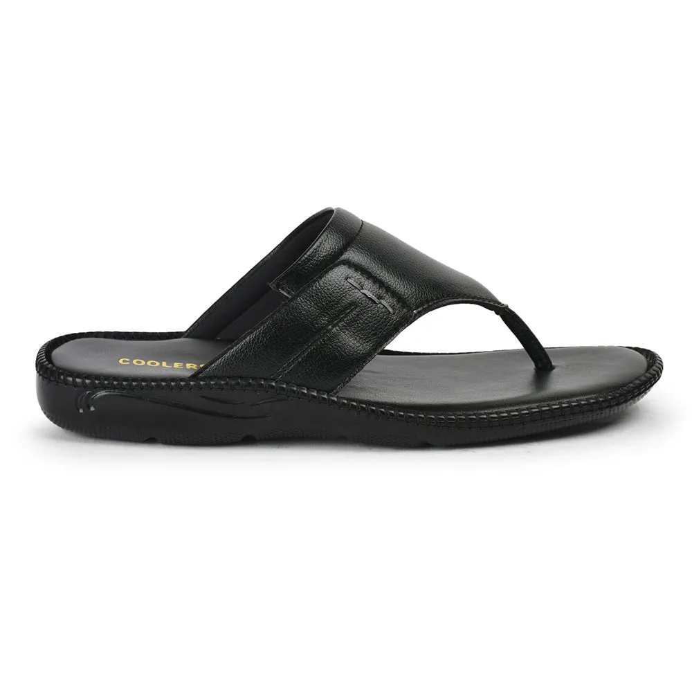 Coolers By Liberty Men VCL-26 Black Casual Slipper Sun Proof Mark Guard