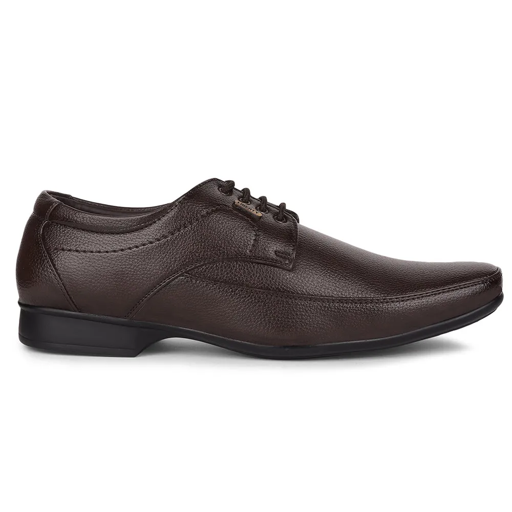 Breath Mesh Fortune By Liberty HIL-7 Formal Derby Shoes For Men - Brown