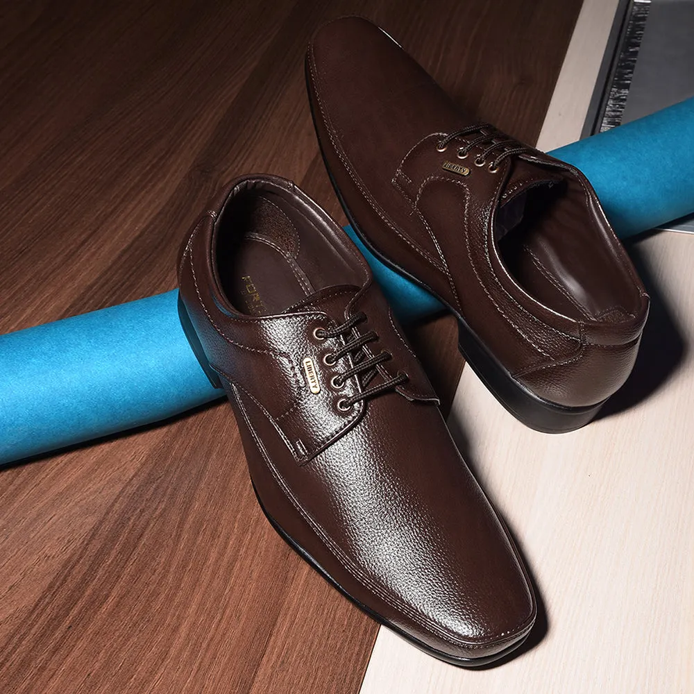 Calm Shade Fortune By Liberty HIL-7 Formal Derby Shoes For Men - Brown