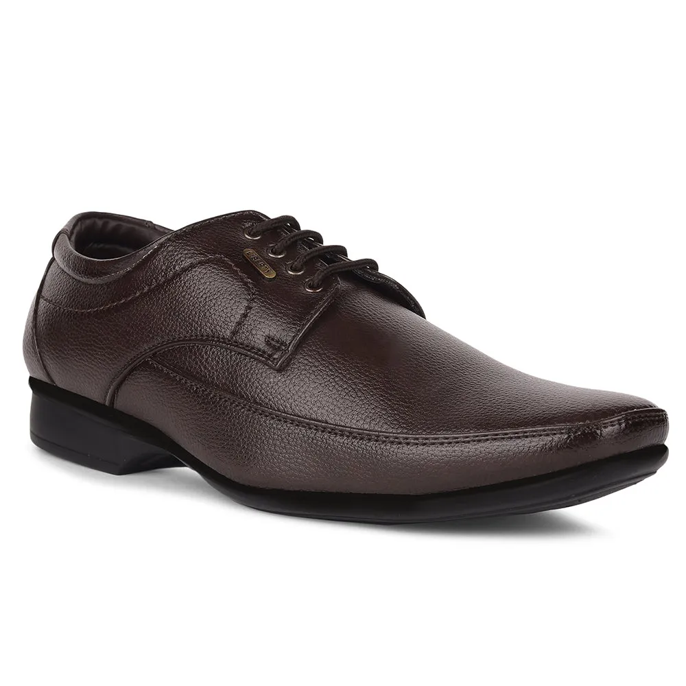 Fortune By Liberty HIL-7 Formal Derby Shoes For Men - Brown Modern Shade First Shade