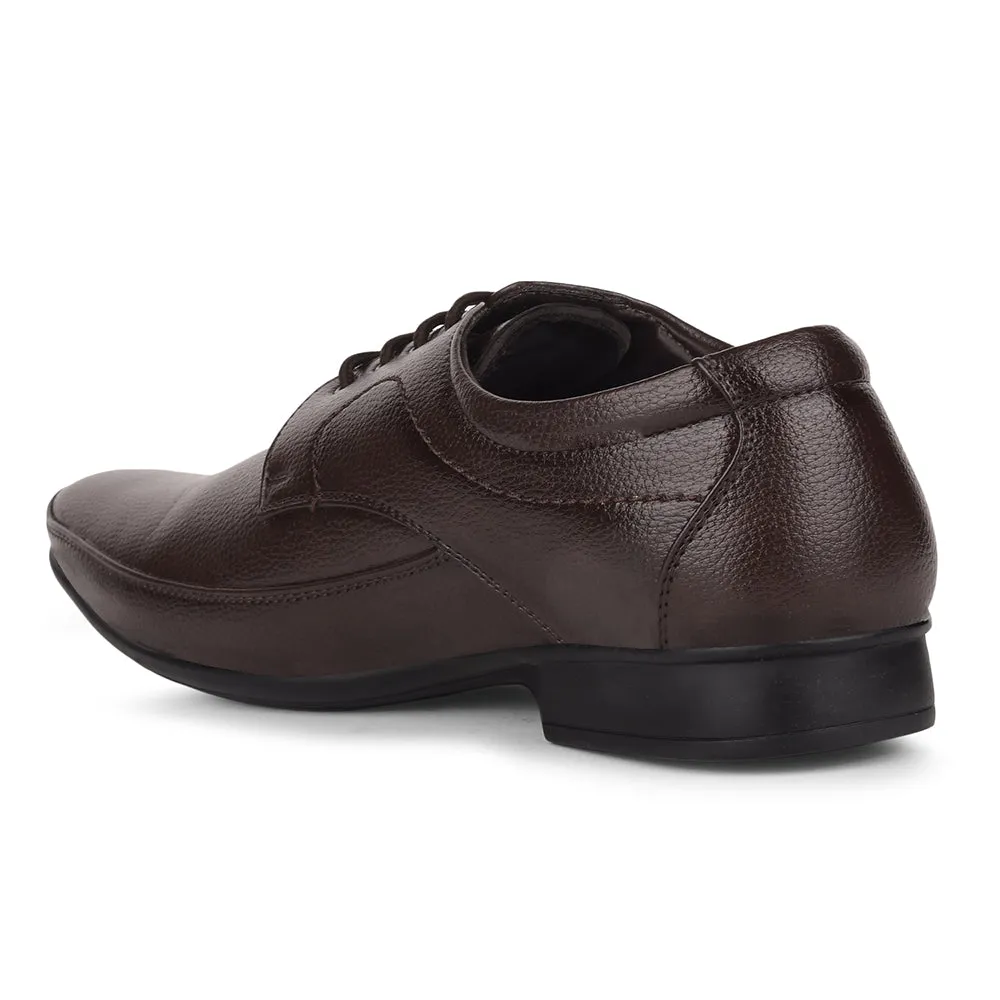 Japan Line Opulent Edge Fortune By Liberty HIL-7 Formal Derby Shoes For Men - Brown