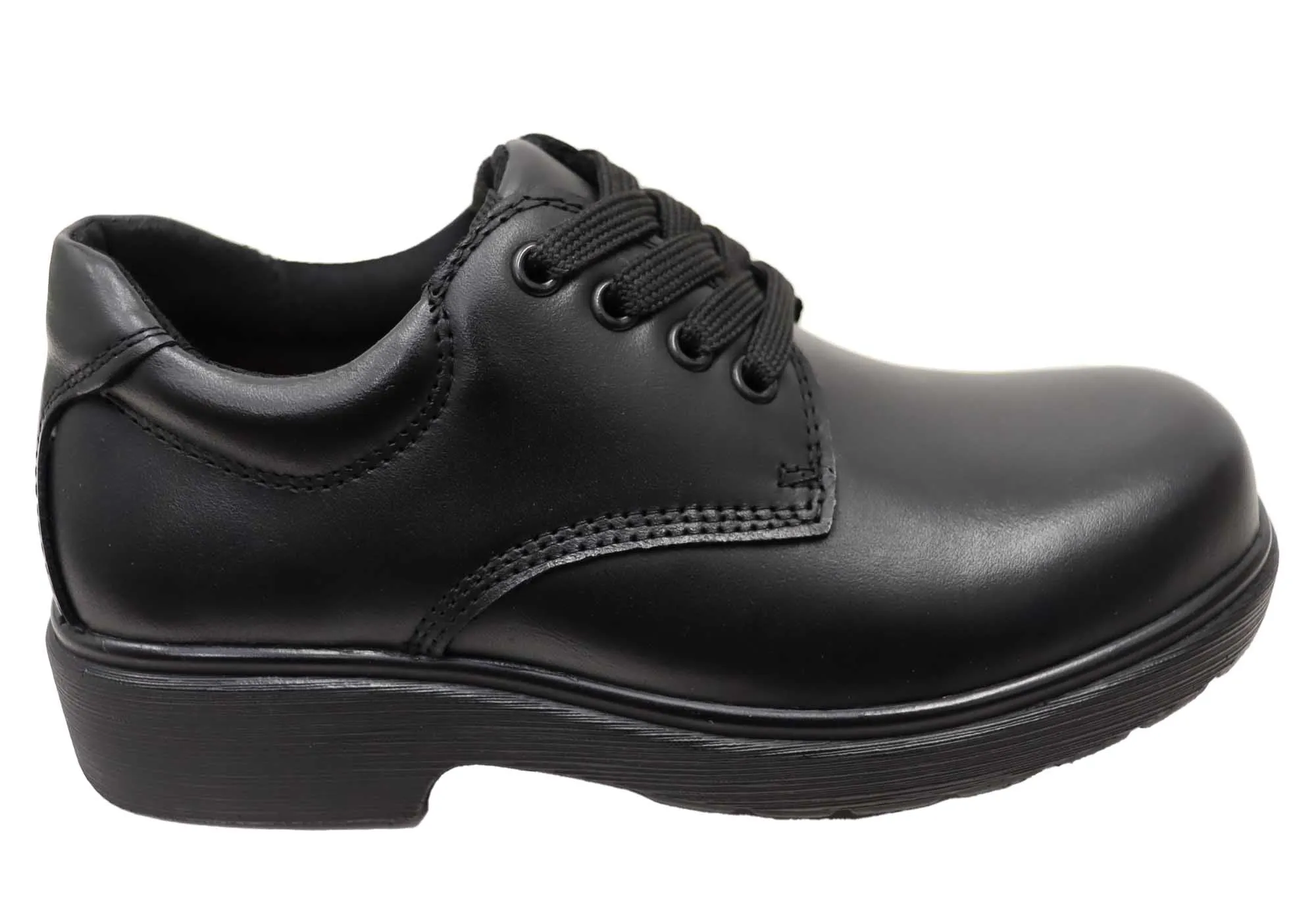 Tennis - oriented kids' shoes Koala By Grosby Koda Comfortable Lace Up Leather School Shoes
