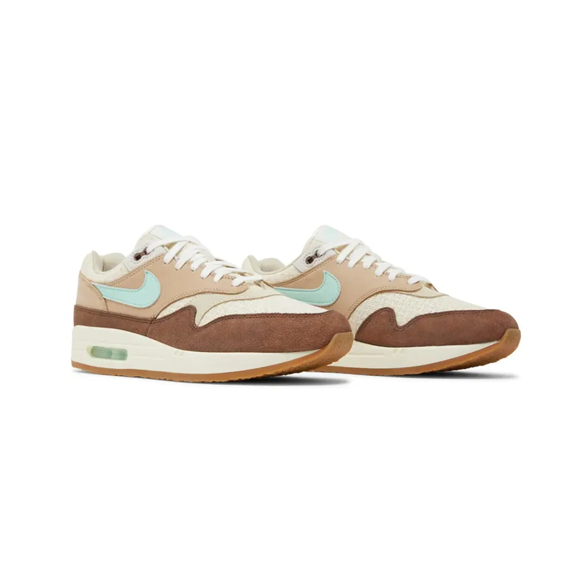 Nike Air Max 1 'Crepe Hemp' (2022) Pastel tone Elastic laces