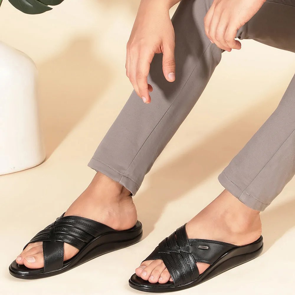 Grab Pair Show Time Coolers Casual (Black) Slippers For Men TAYLOR By Liberty