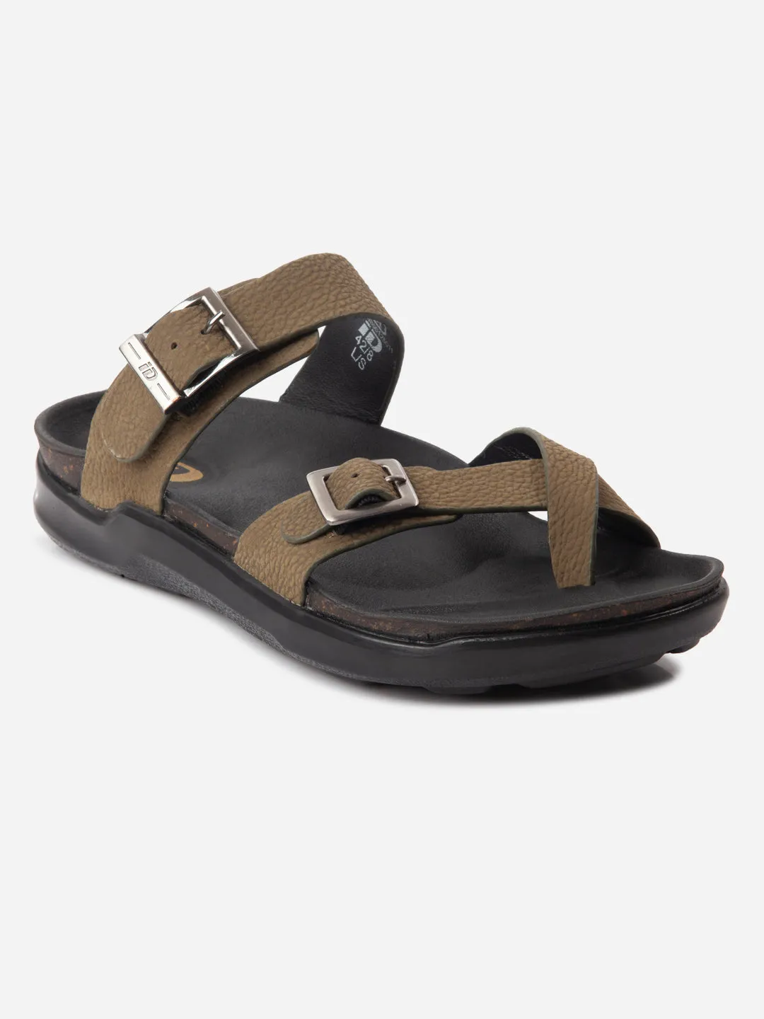 Men's Olive Strap Sandals (ID4270) spring fresh Satin Glow