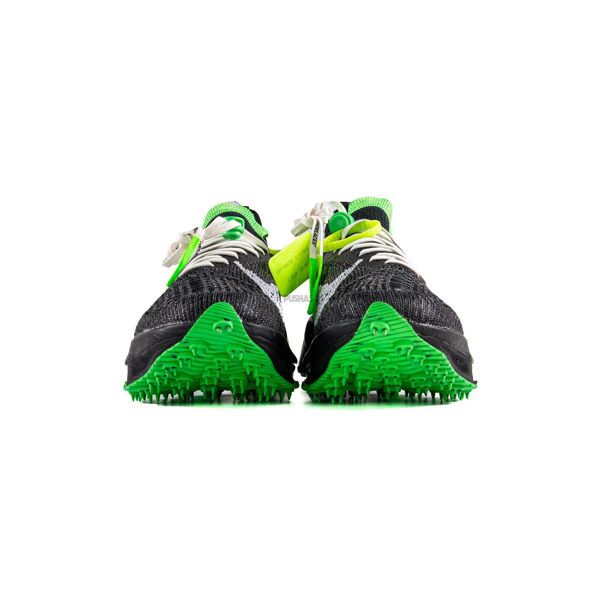Nike Air Zoom Tempo Next% Flyknit 'Off-White Black Scream Green' (2021) Cosmic Glow