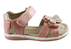 Grosby Satin Butterfly Infant Toddler Kids Girls Comfortable Sandals Abrasion resistant