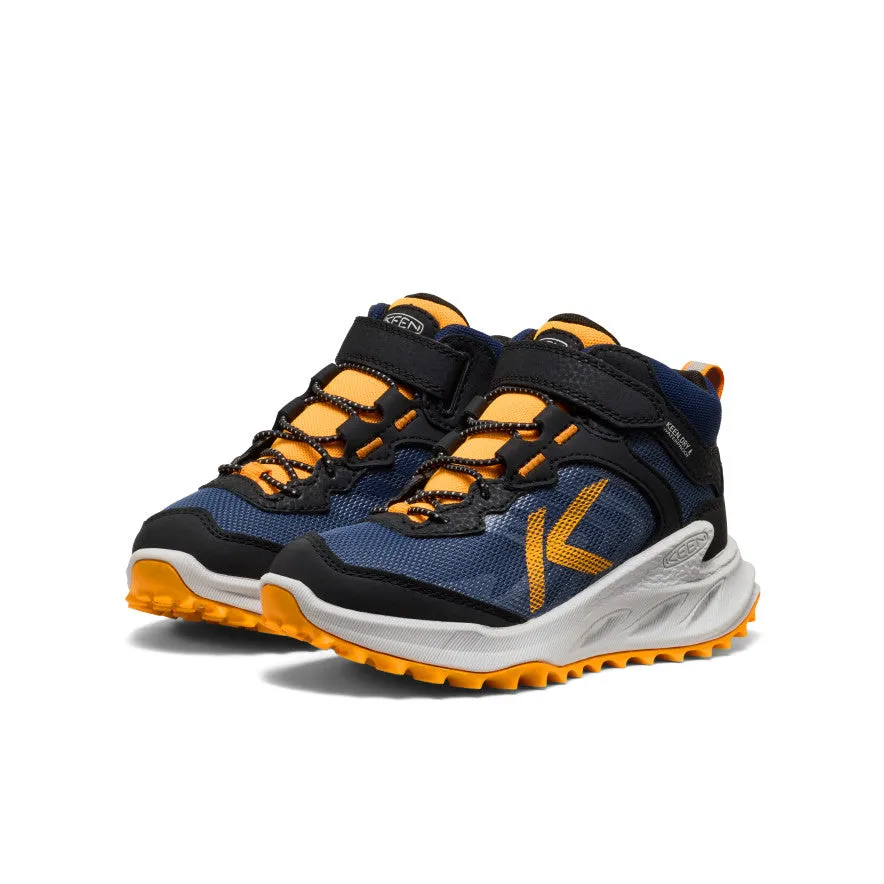 Little Kids' Zionic Waterproof Boot  |  Naval Academy/Bright Marigold kids' athletic shoes Narrow - fit kids' shoes