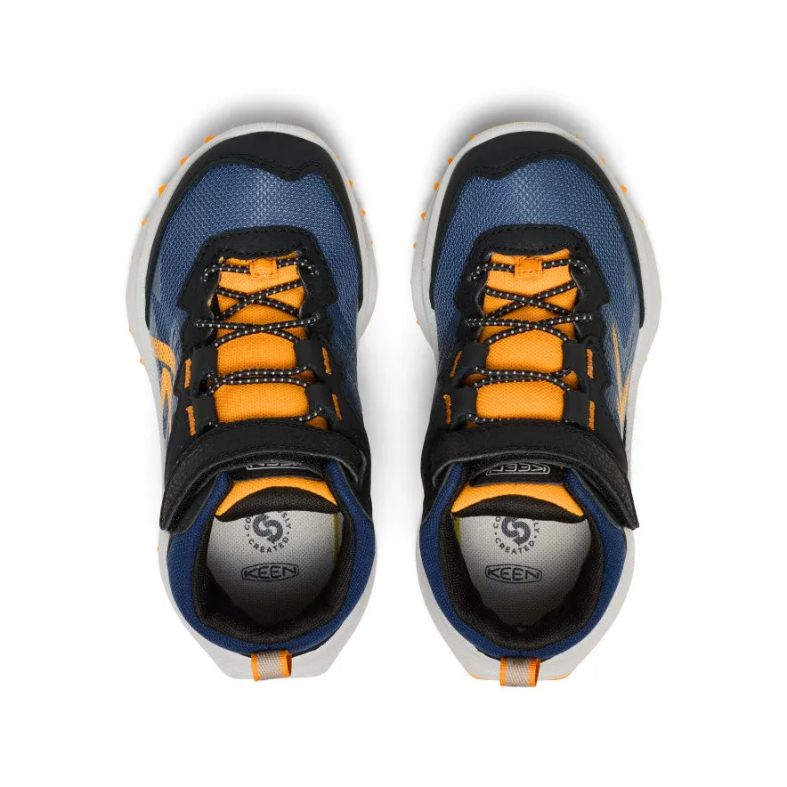 Kid's apparel Little Kids' Zionic Waterproof Boot  |  Naval Academy/Bright Marigold