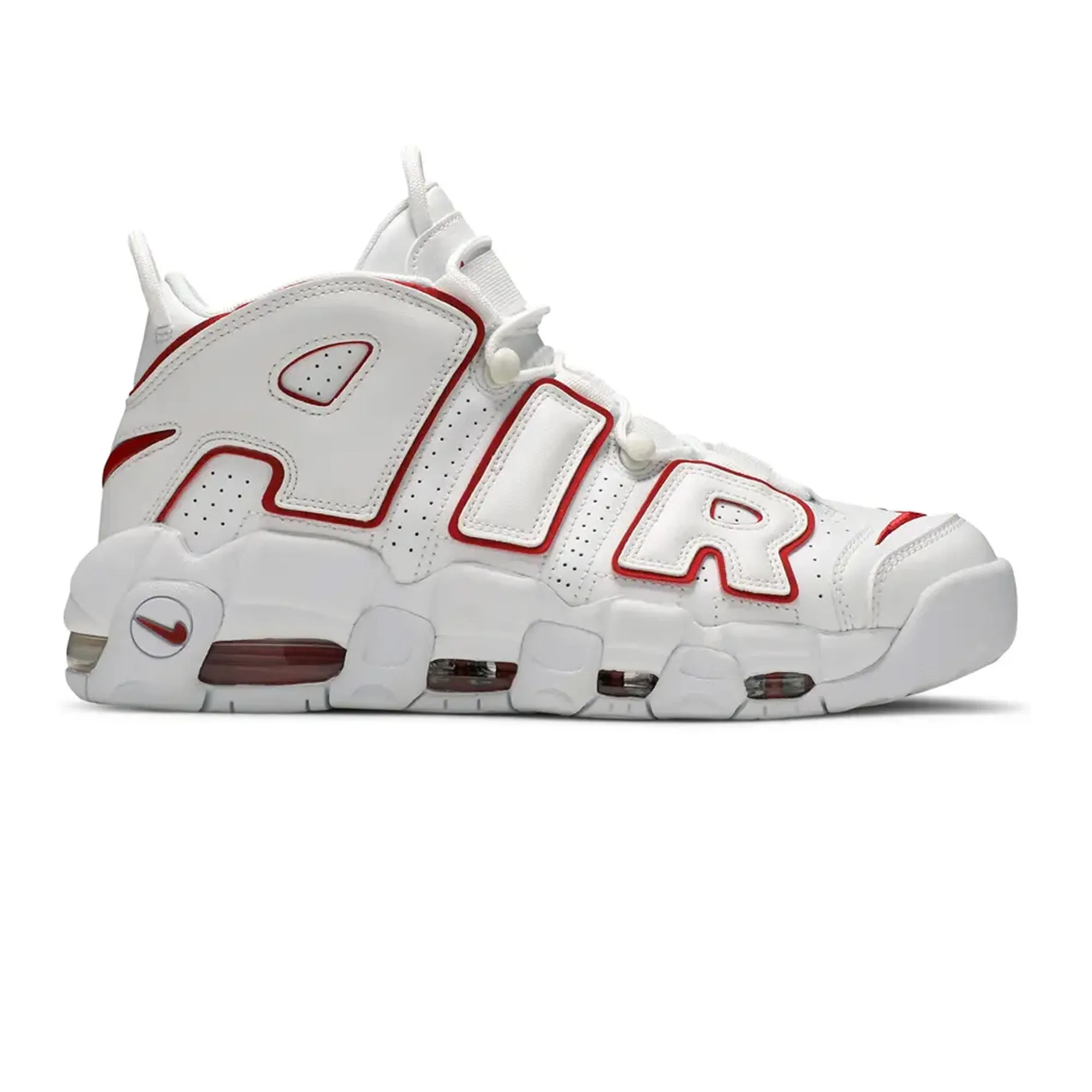Nike Air More Uptempo 'White Varsity Red Outline' (2021) Wardrobe Base City Pace