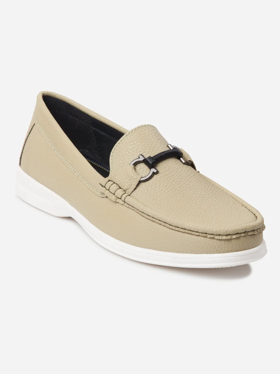 Men's Green Moc Toe Casual Loafer (IX4107) Hill Tough