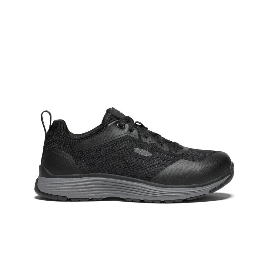 Women's Sparta 2 ESD (Aluminum Toe)  |  Steel Grey/Black Moisture Wicking Fabric Leather Material