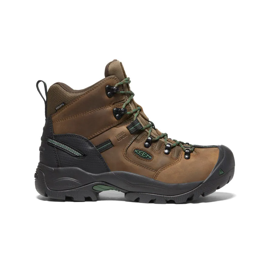 Reliable Performance Slip Fit Sandals Men's Pittsburgh Energy 6" Waterproof Boot (Carbon Toe)  |  Cascade Brown/Greener Pastures