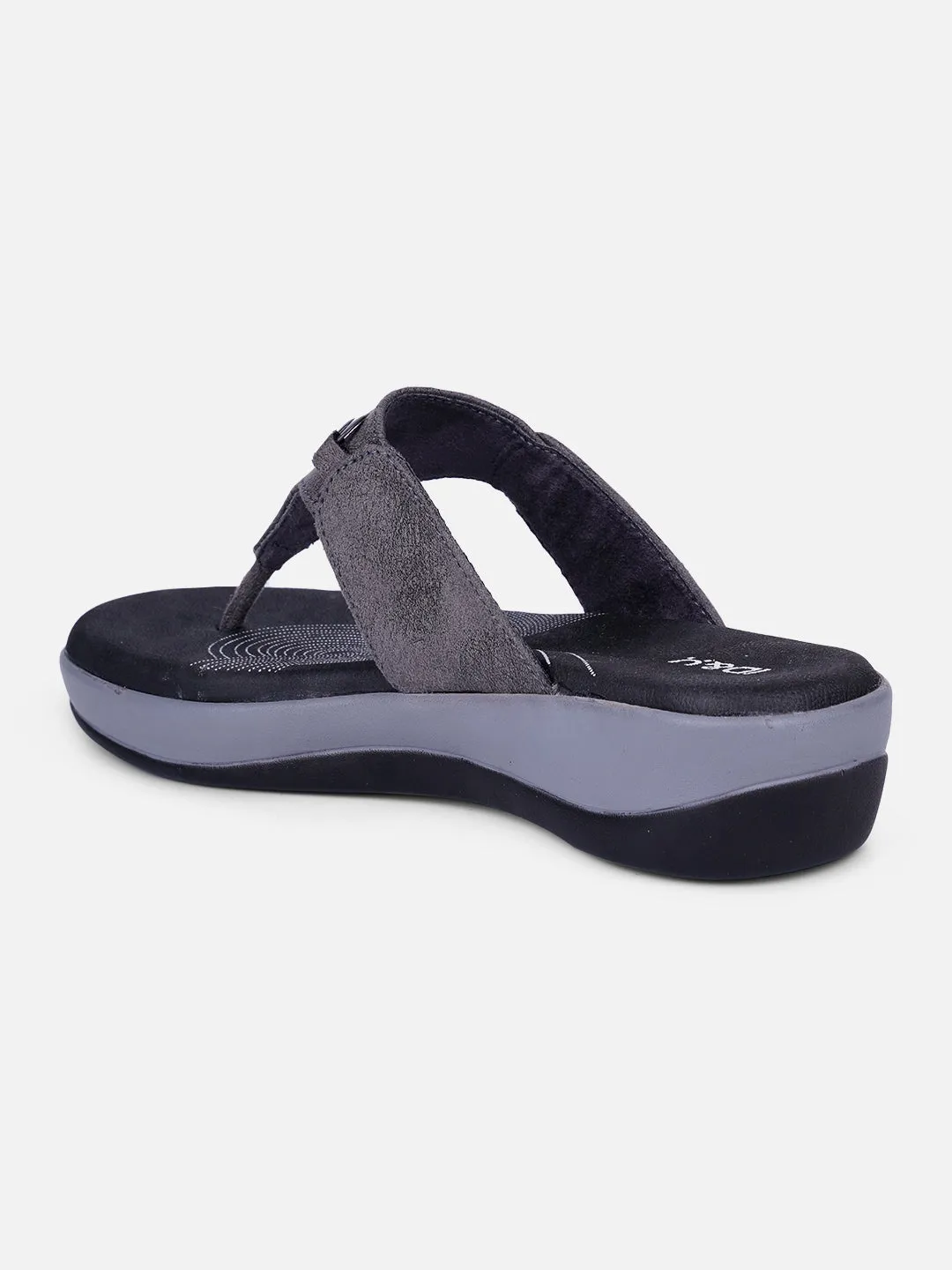 Women's Grey Thong Sandals (IU6003) Outdoor Wear