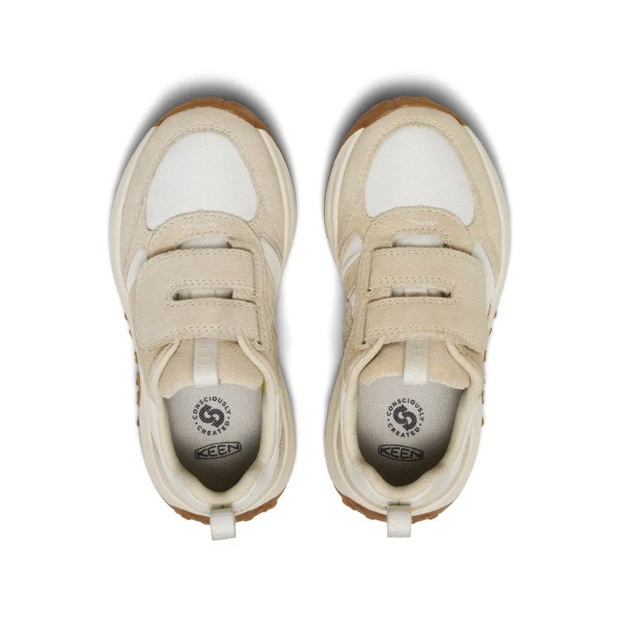 Cushioned Insole Flat - heeled kids' shoes Little Kids' KS86 Sneaker  |  Birch/Star White