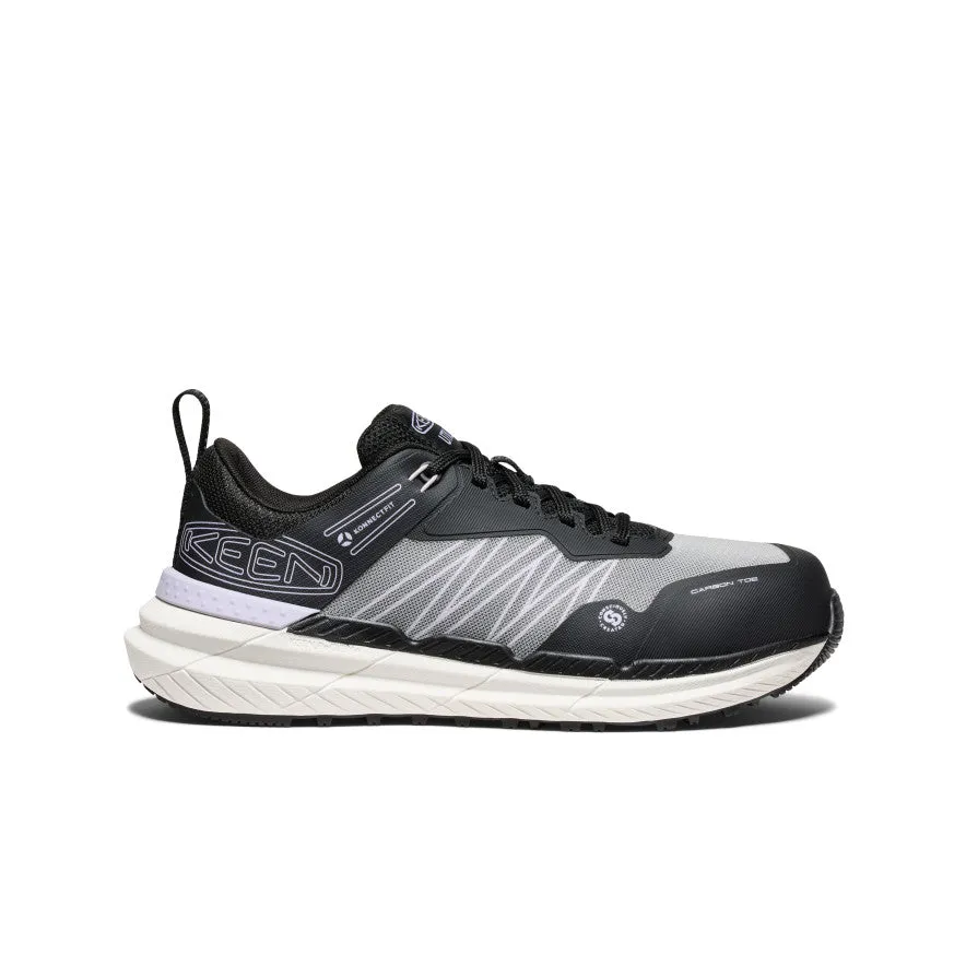 Beach Ready Slip Breathable Footwear Women's Speedworks Work Sneaker (Carbon Toe)  |  Thistle/Black