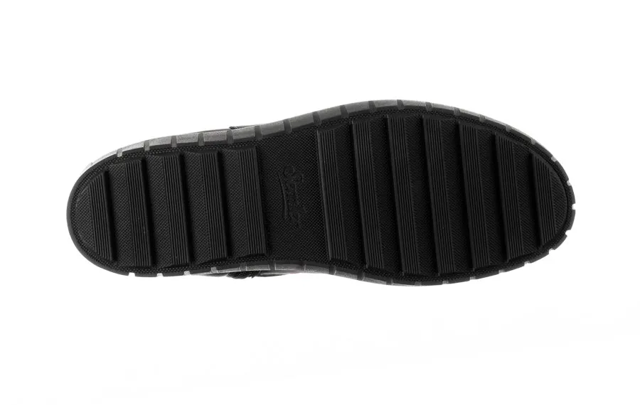 Low Ankle Style High Quality Leather Sem Missy Black