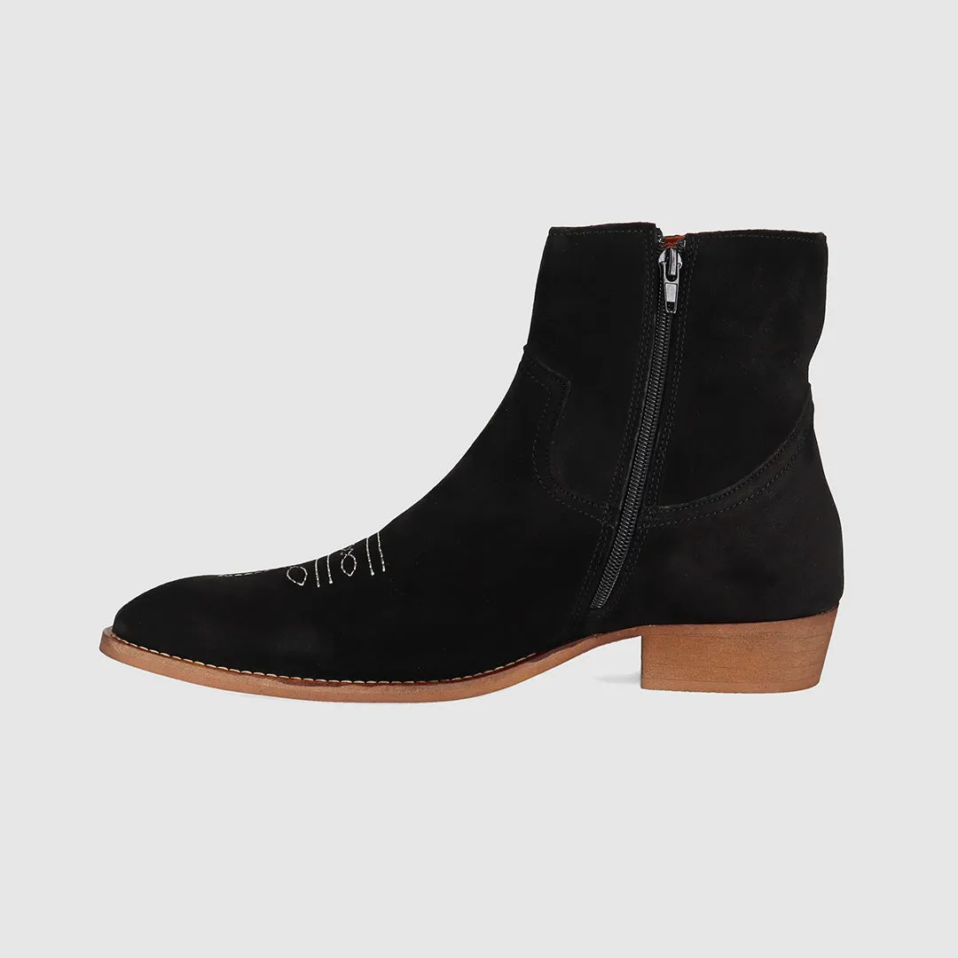 Ziggy Chelsea Boot Black Suede Stable Support Backcountry Camper Comfort Gusset