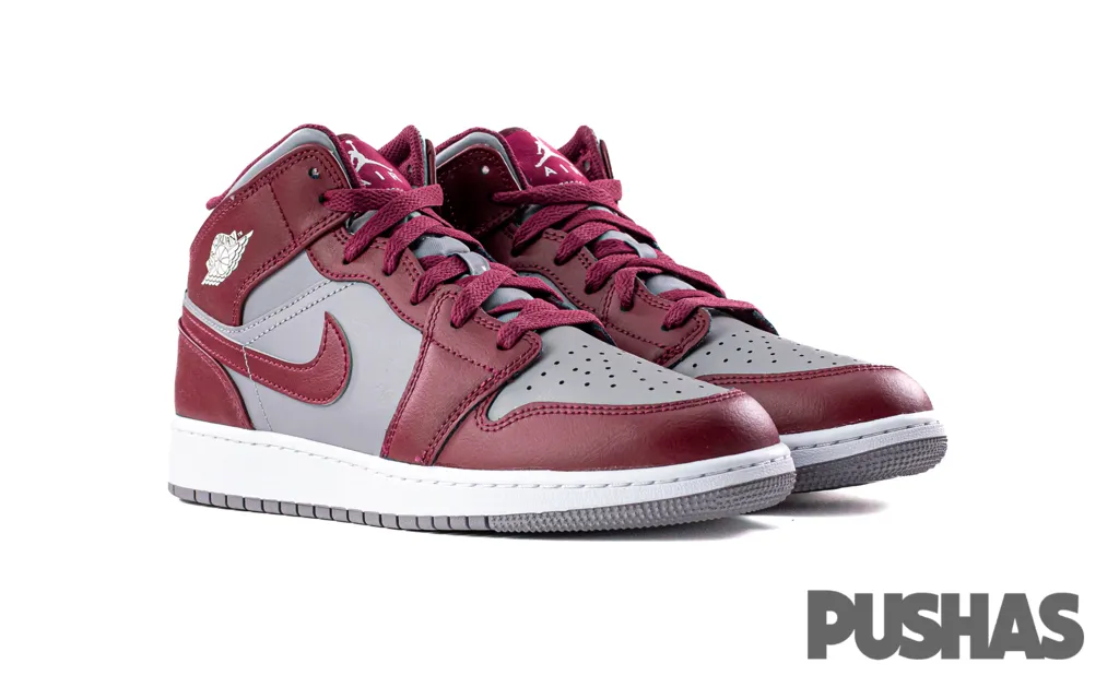 Air Jordan 1 Mid 'Cherrywood Red' GS (2022) Corner Style Comfort Stand
