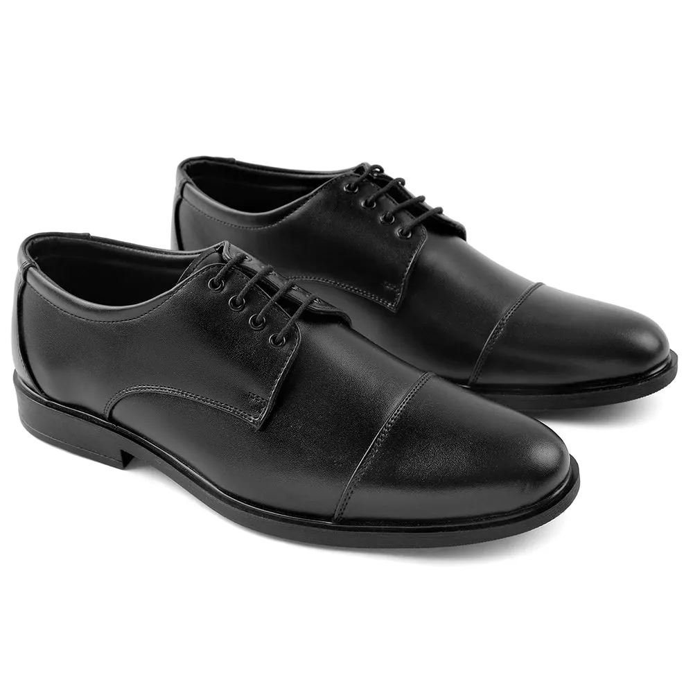 Street Cool Fortune Black Lacing Formal Oxford Shoes For Men HML-13E By Liberty