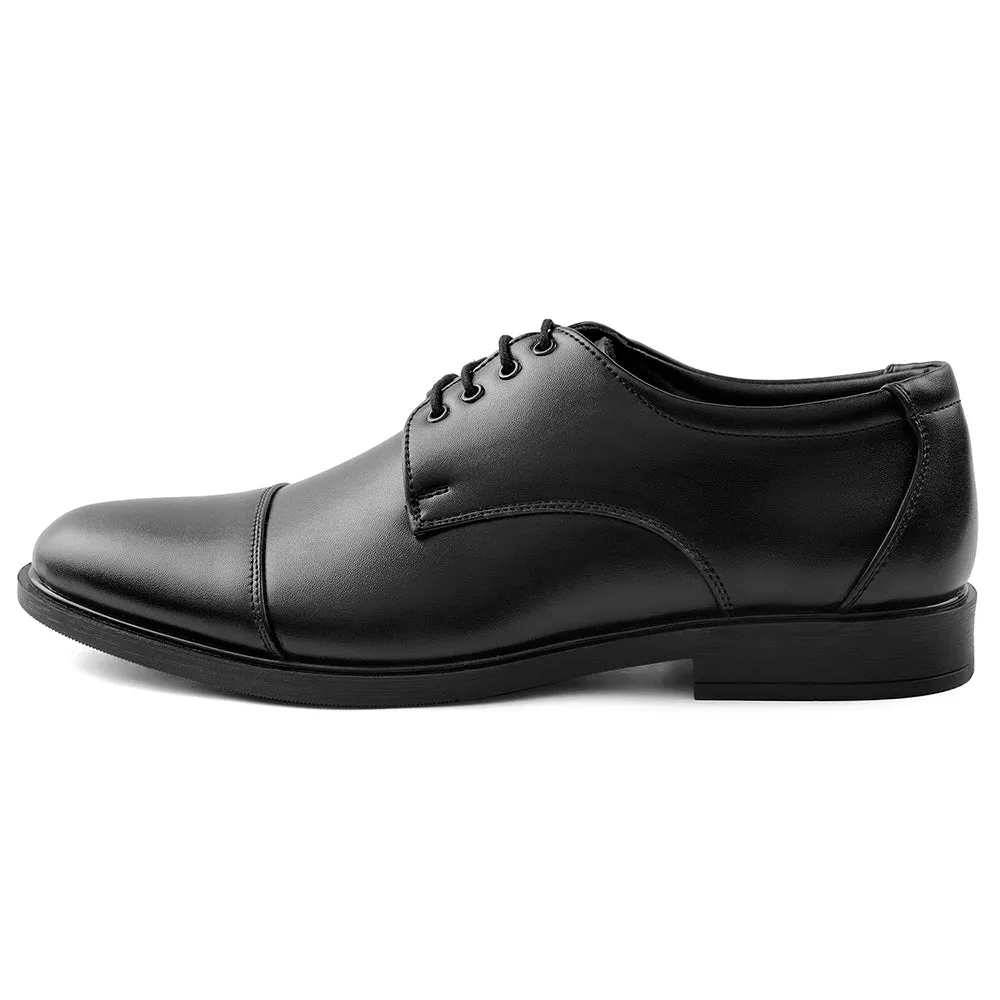 Light Knit Fortune Black Lacing Formal Oxford Shoes For Men HML-13E By Liberty