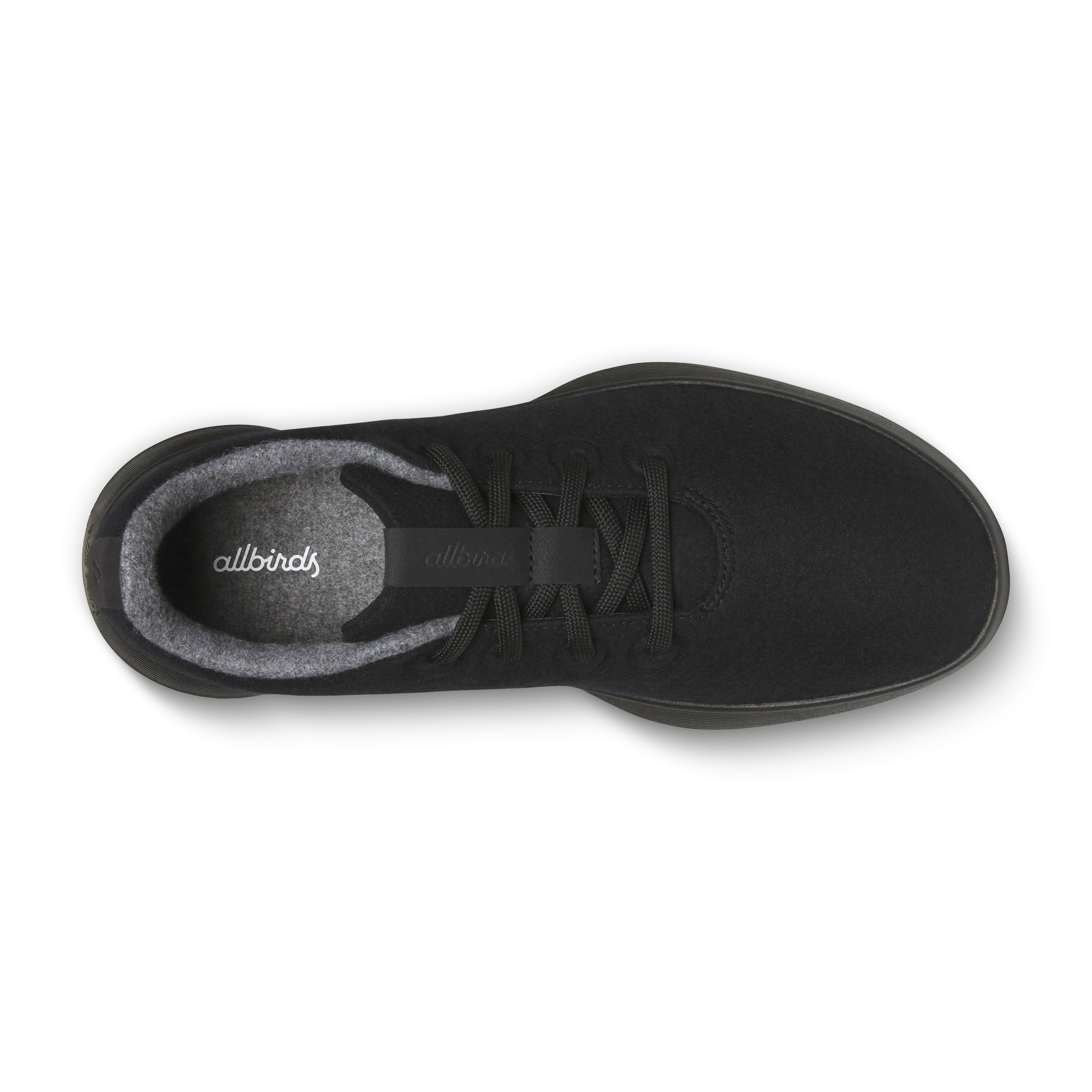 Flattering Fit Women's Wool Runner NZ - Natural Black (Natural Black Sole)