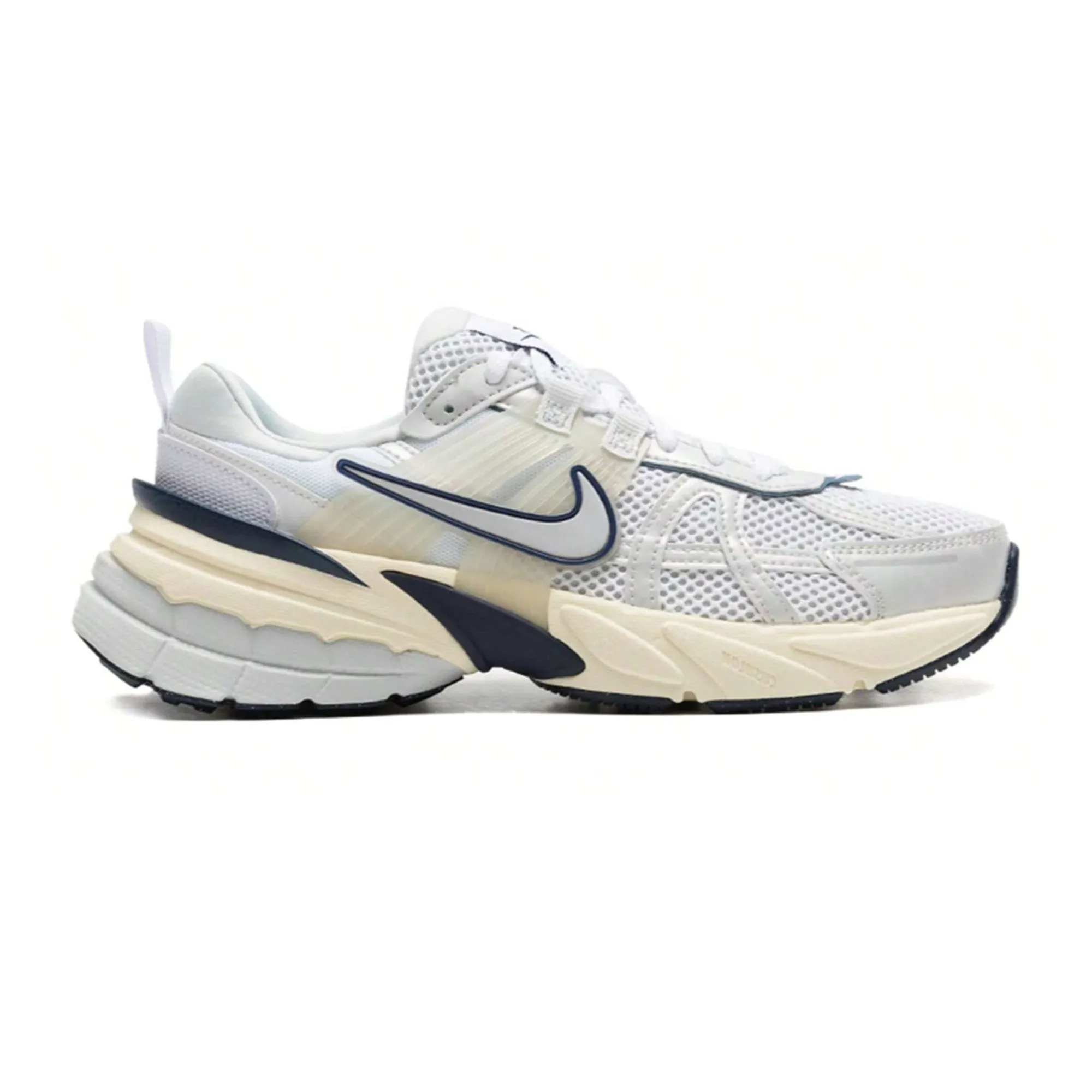 Nike V2K Run 'White Midnight Navy' Women's (2024) Quick Drying Airport Travel Block Walk