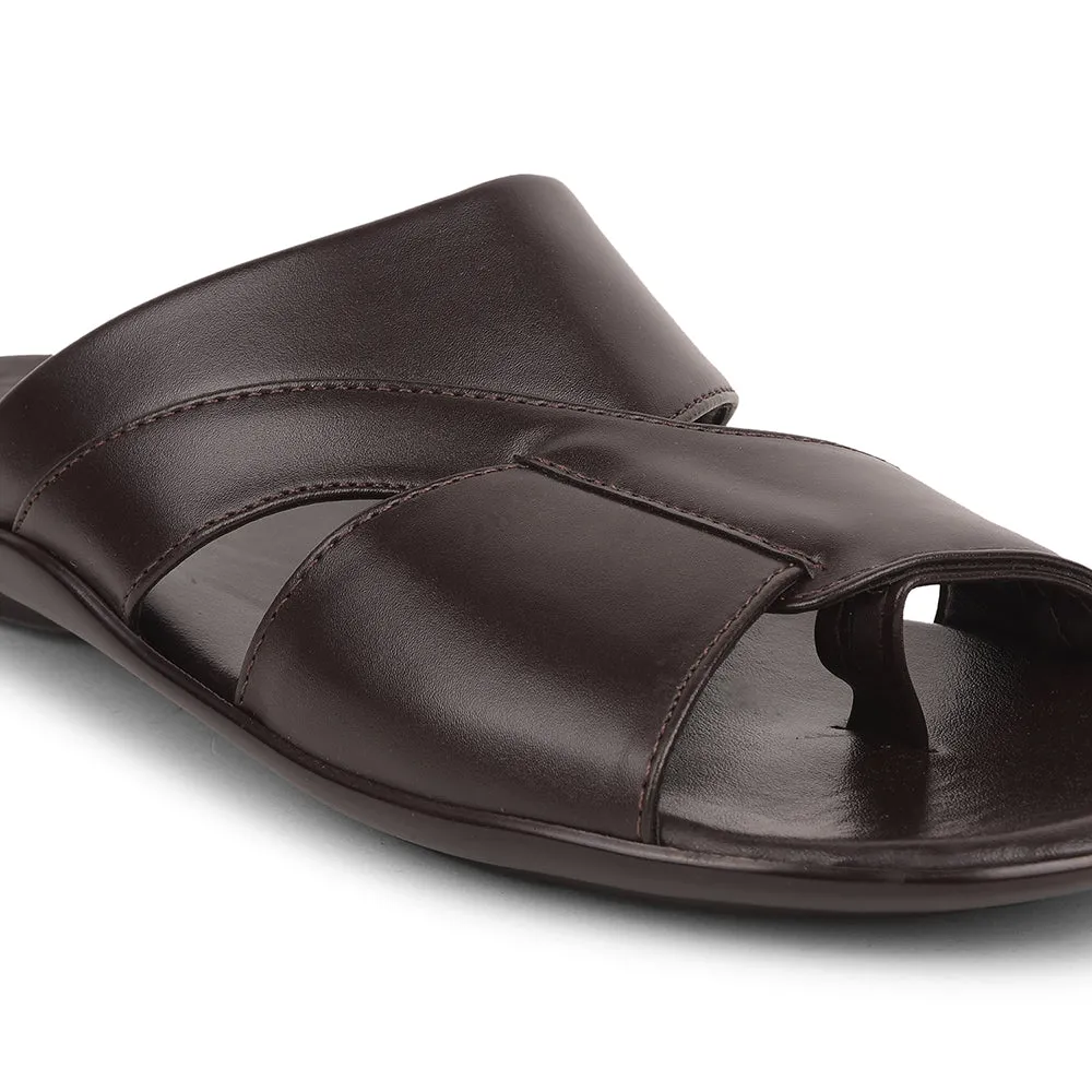 Soul Step Harbor Mood Coolers Brown Casual Slipper For Men WAKAFIT-1E By Liberty