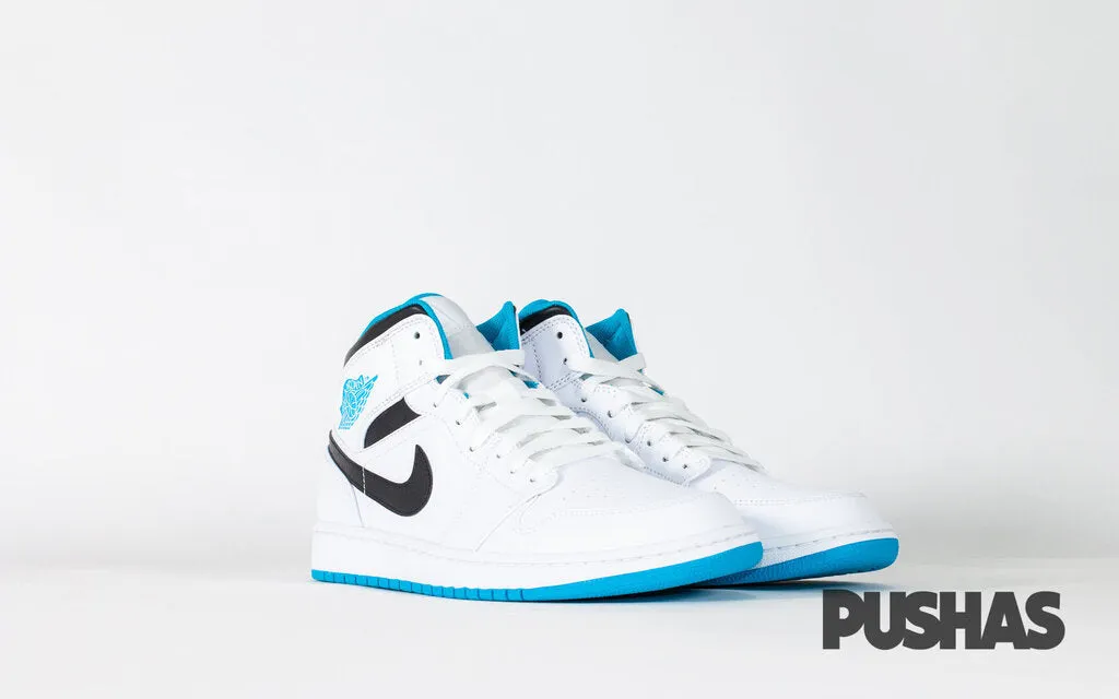 Runway Glow Air Jordan 1 Mid 'Laser Blue'