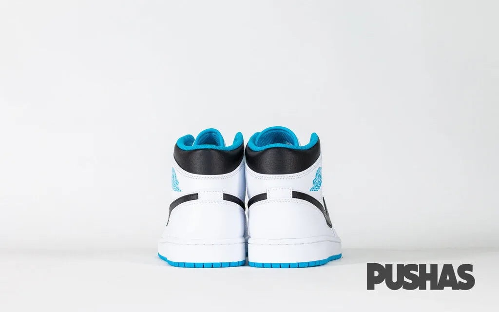 Family Time Flexible Air Jordan 1 Mid 'Laser Blue'